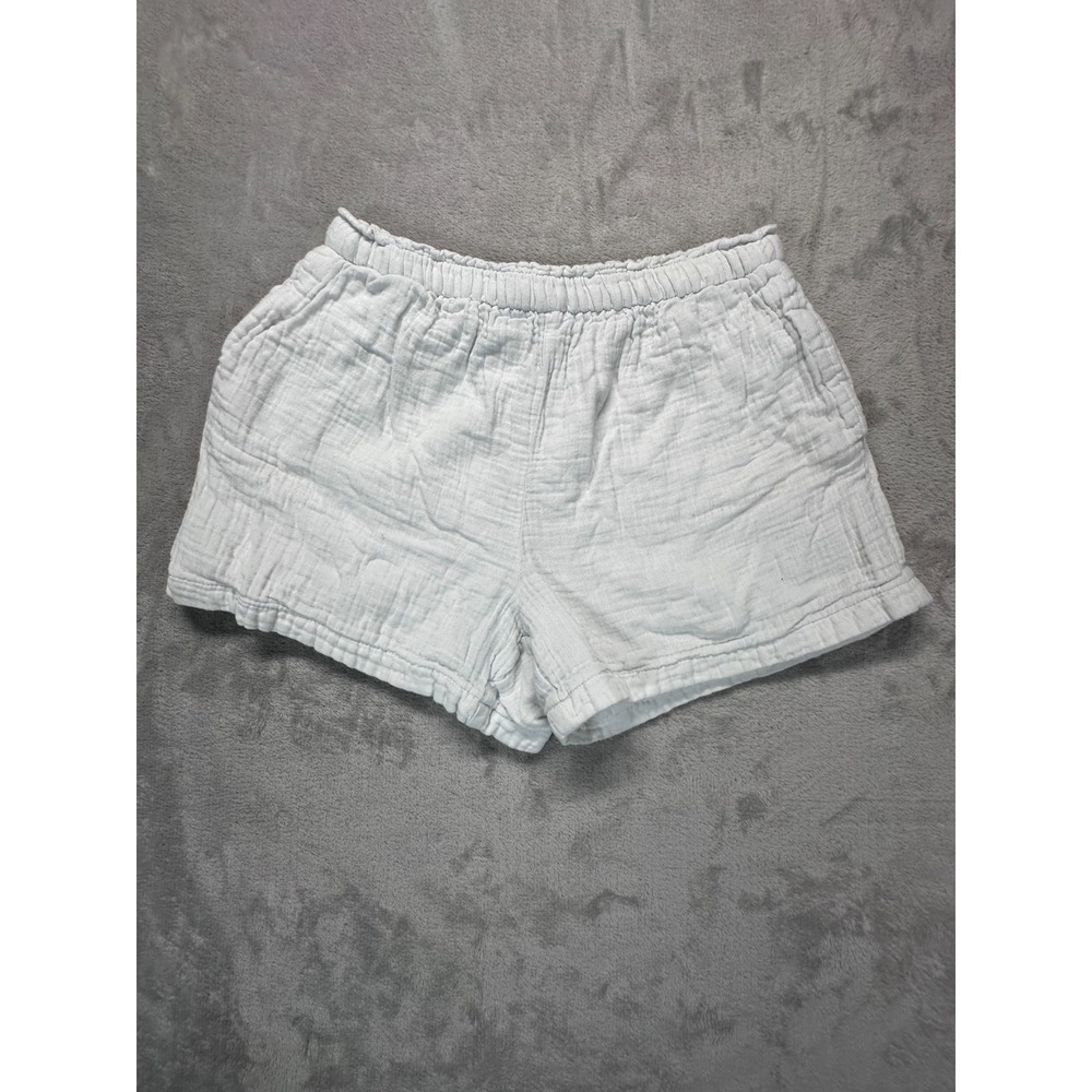 Gap Shorts Girls XL (12) White Cotton Double Gauze Lined Comfort Elastic Waist
